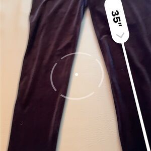 LOFT Classic deep blue velvet Leggings